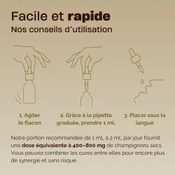Gouttes Ménopause à base de champignons français bio