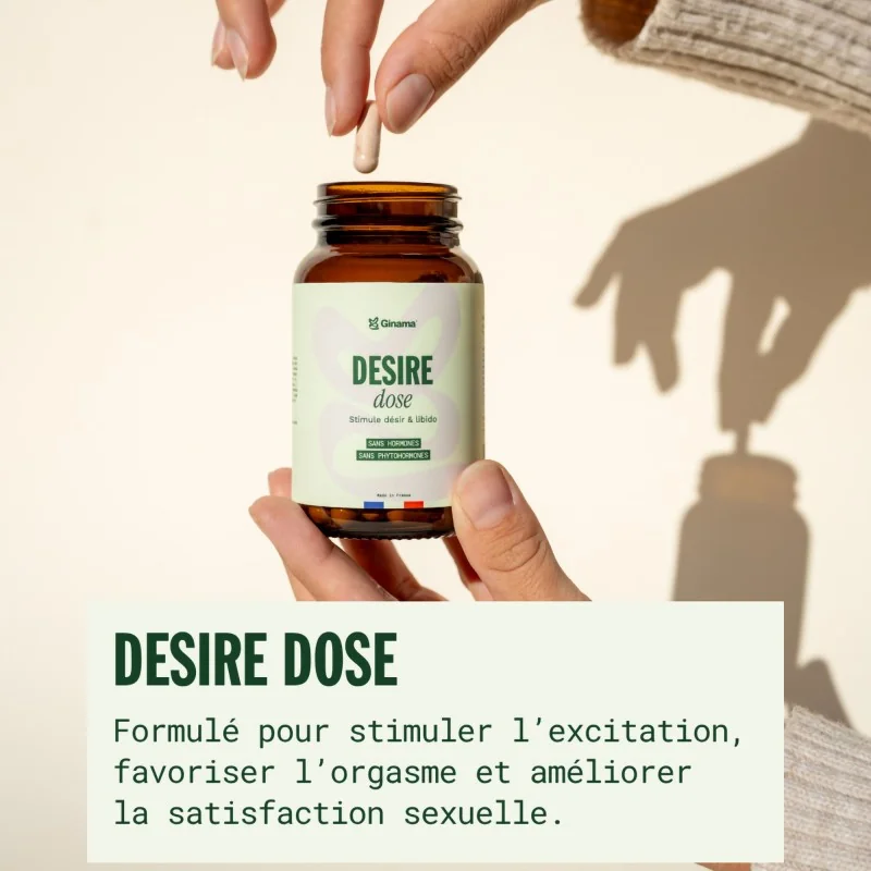 Complément alimentaire Desire dose de Ginama à base de safran