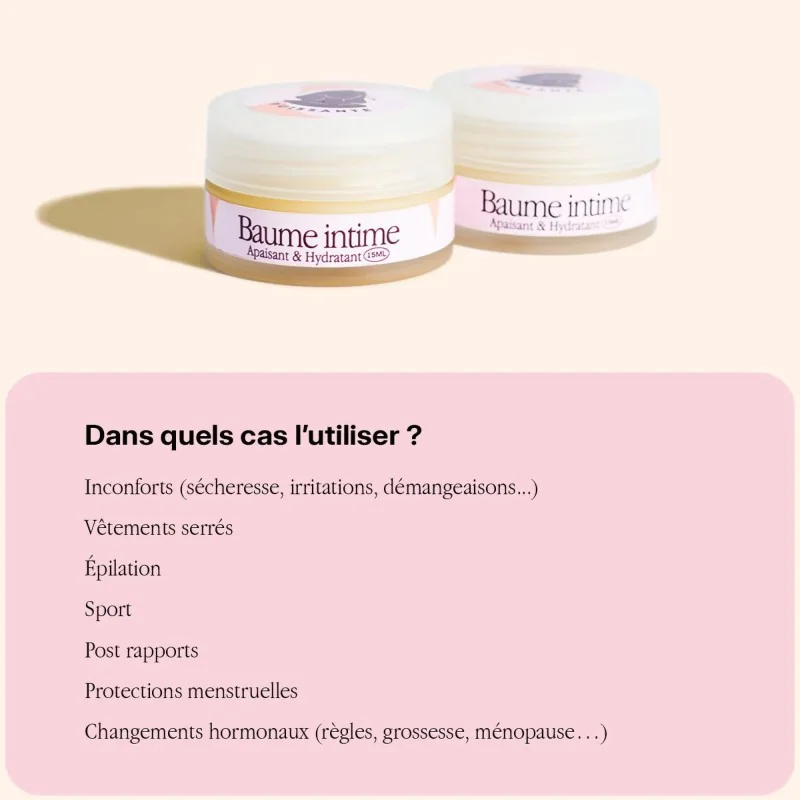 Baume intime apaisant & hydratant au beure de karité