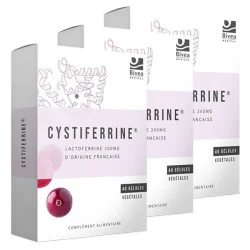 Lot de 3 compléments alimentaire Cystiferrine pour contribuer au confort féminin