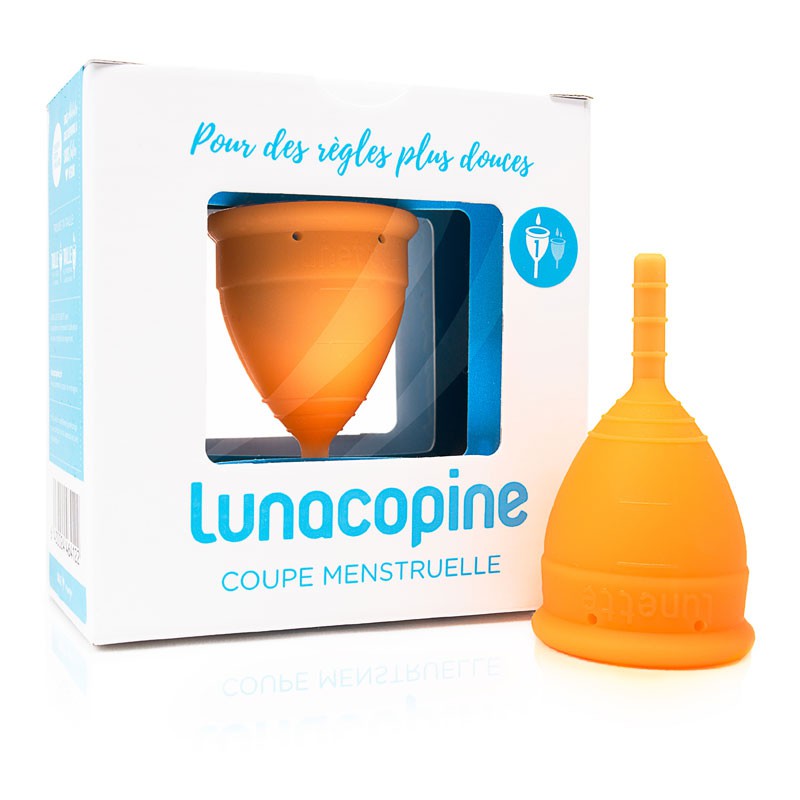 Coupe vaginale Lunacopine orange taille 1
