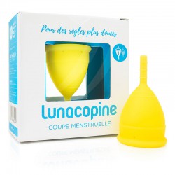Coupe vaginale jaune Lunacopine taille 1