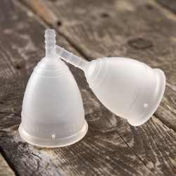 Coupe vaginale transparente Lunacopine taille 1 et 2