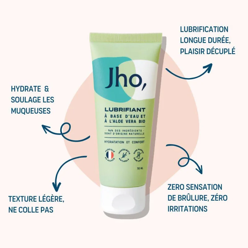 Lubrifiant intime  base d'eau & Aloe Vera de Jho | Scheresse Vaginale