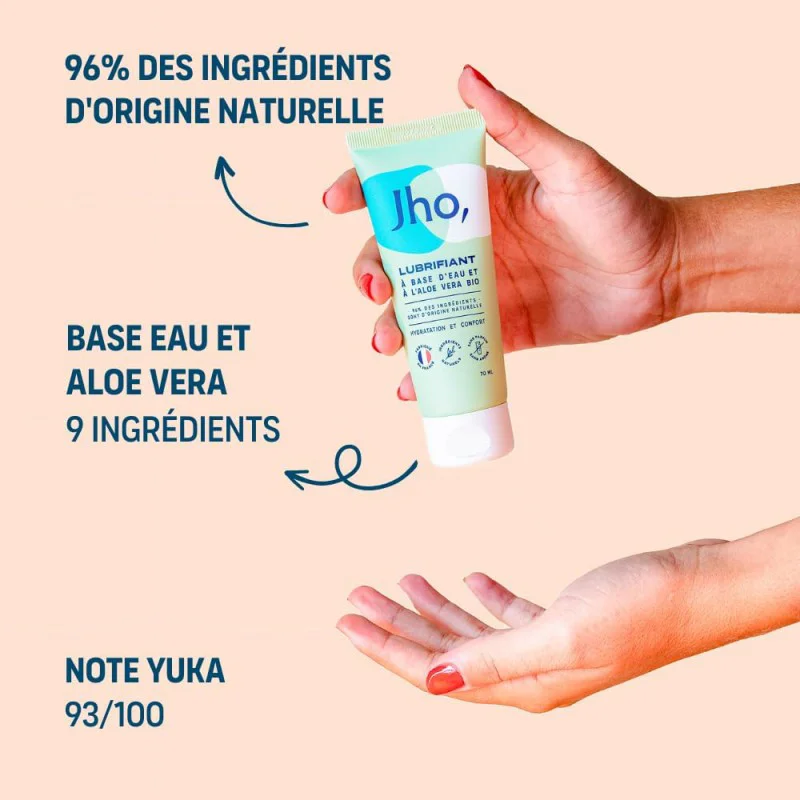 Lubrifiant intime  base d'eau & Aloe Vera de Jho | Scheresse Vaginale