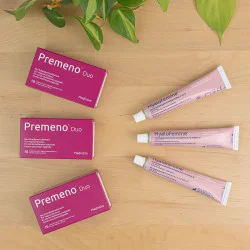 pack routine duo sécheresse intime : lot de 3 Premeno et lot de 3 Hyaofemme