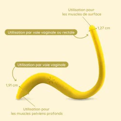 Baguette pelvienne chauffante | Dispositif de thermothérapie pour soulager les muscles du périnée