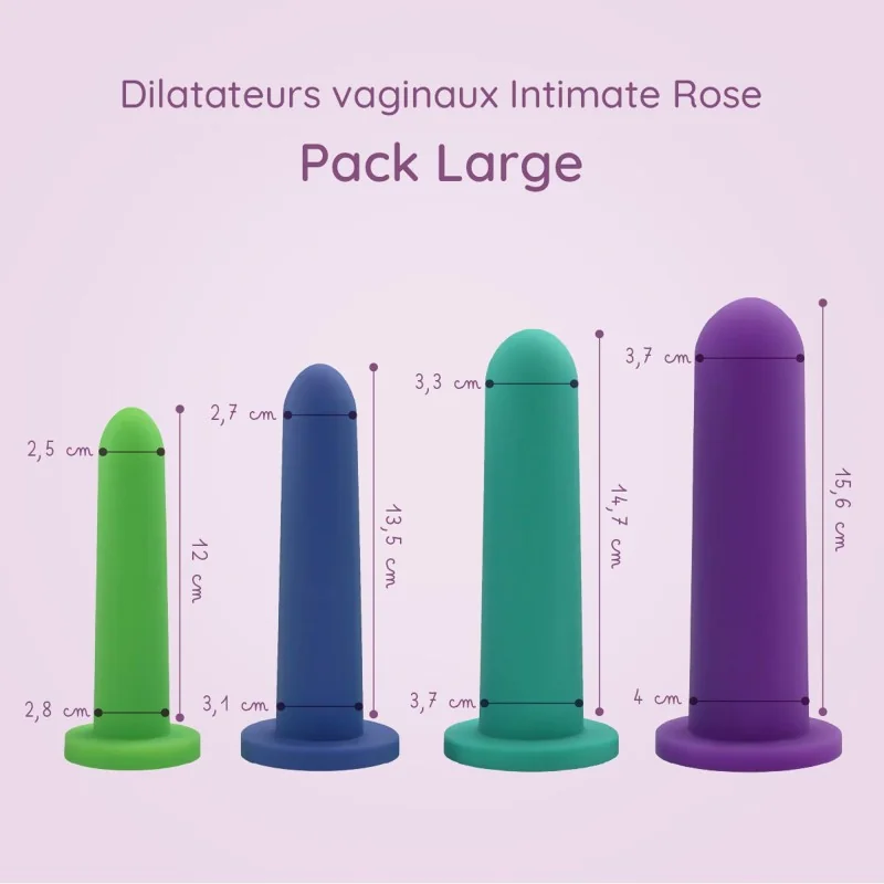 Pack dilatateurs vaginaux Intimate rose - Large Pack dilatateurs vaginaux Intimate rose - Large