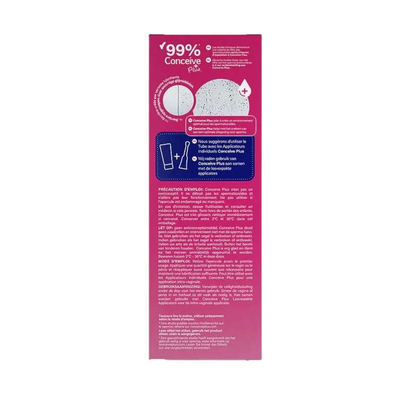 instruction Lubrifiant fertilité Conceive + instruction Lubrifiant fertilité Conceive +