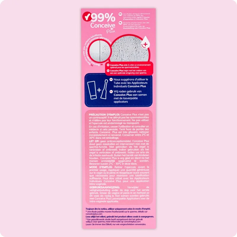 Lubrifiant fertilité Conceive + Lubrifiant fertilité Conceive +