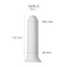 dilatateur taille 6 Vagiwell avec dimensions dilatateur taille 6 Vagiwell avec dimensions