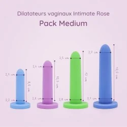 Pack dilatateurs vaginaux Intimate rose - Medium