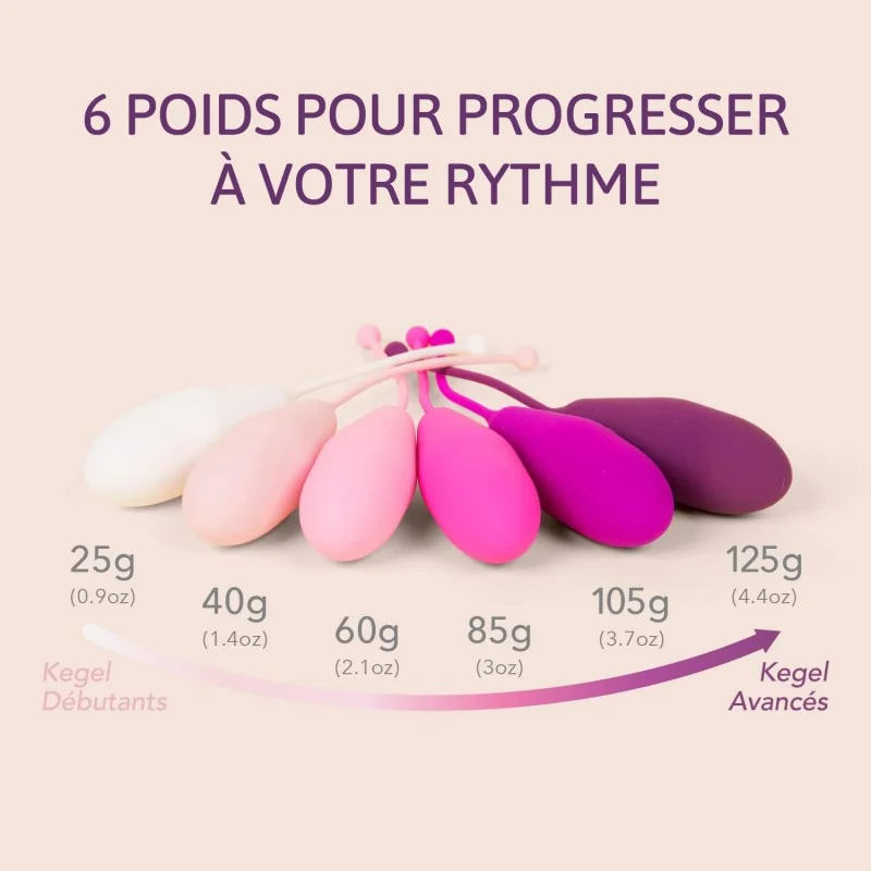 Set de 6 boules Kegel Intimate Rose